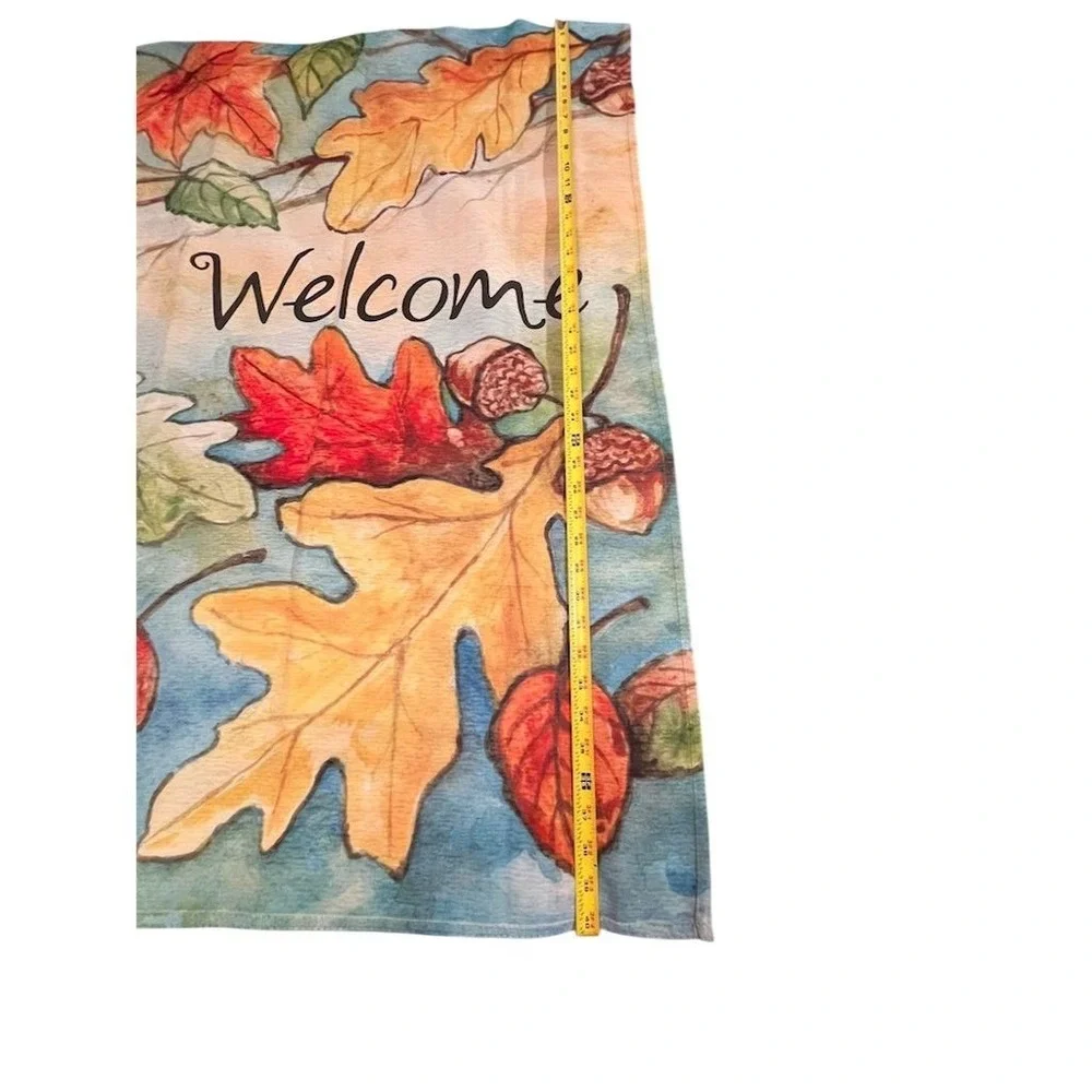Breeze Decor Autumn Leaves Garden house Flag Thanksgiving‎ Vertical Fall decor